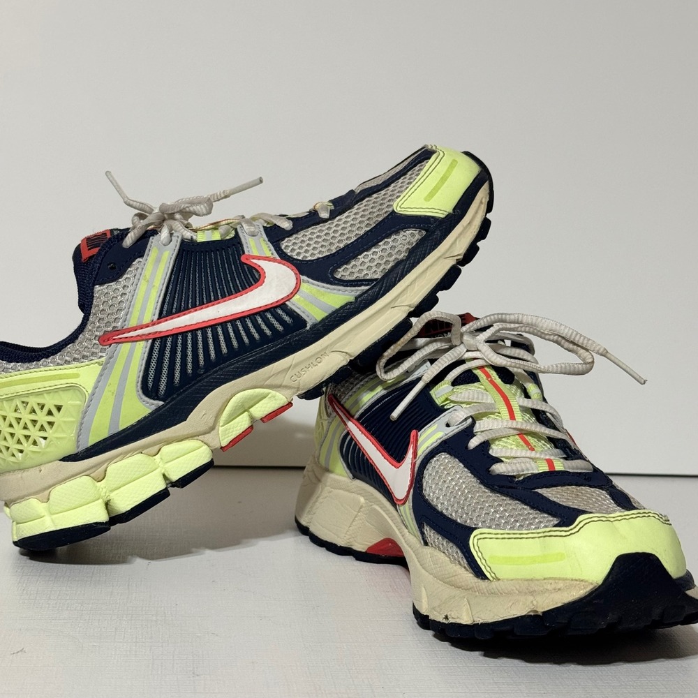 Nike Zoom Vomero 5 Kids 6Y Running Shoes Navy Volt IB4406-701